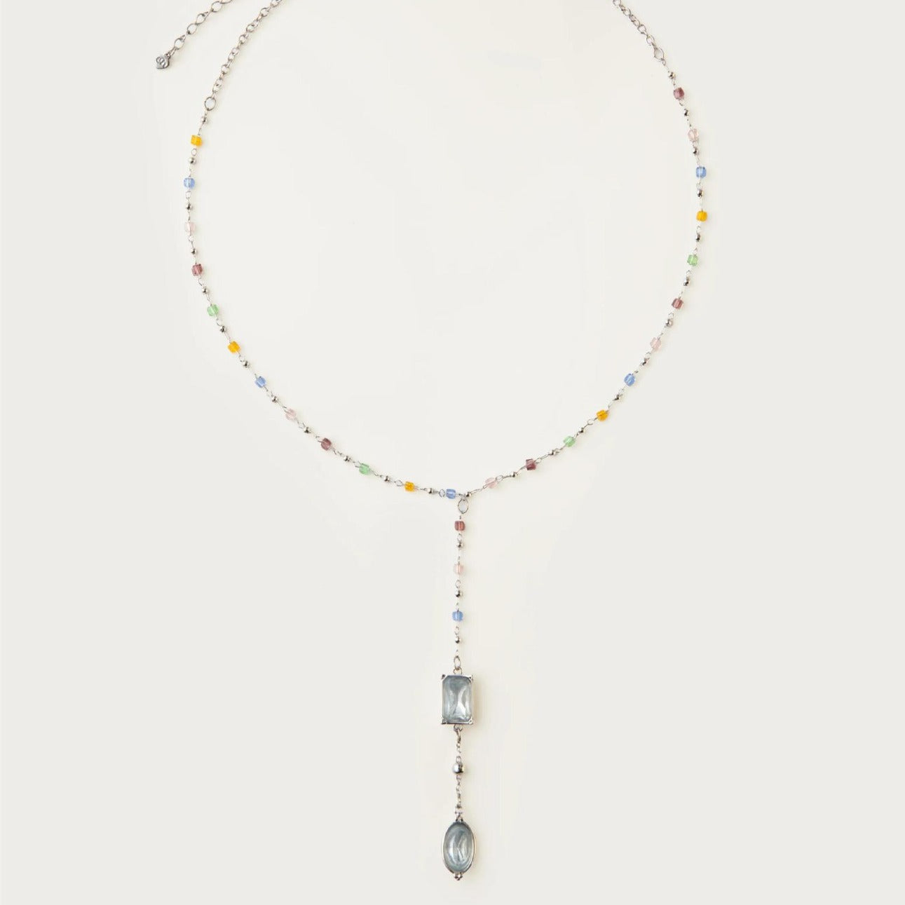 Wholesale Stainless Steel  Color Beaded Necklace  Bohemian Color Necklace