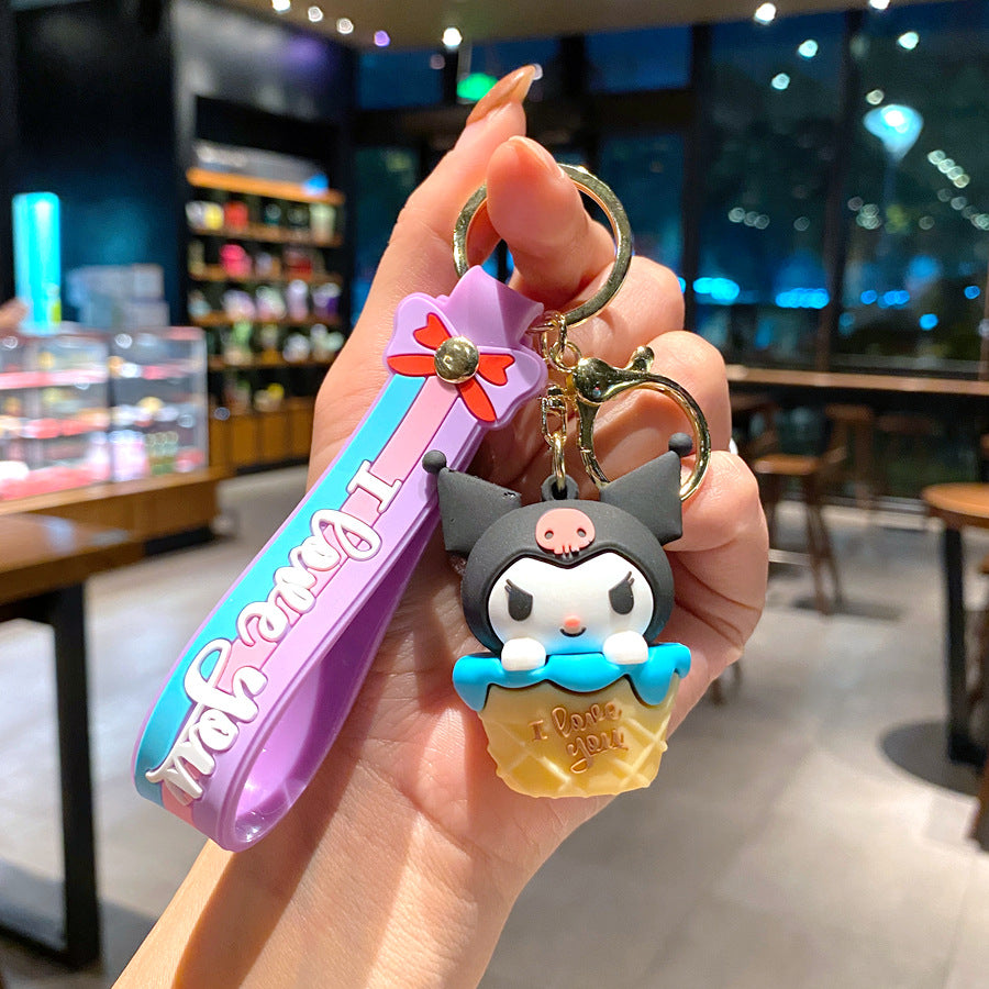 Wholesale Cartoon PVC Soft Glue Cute Keychain ACCVIP-KC-GongZ030