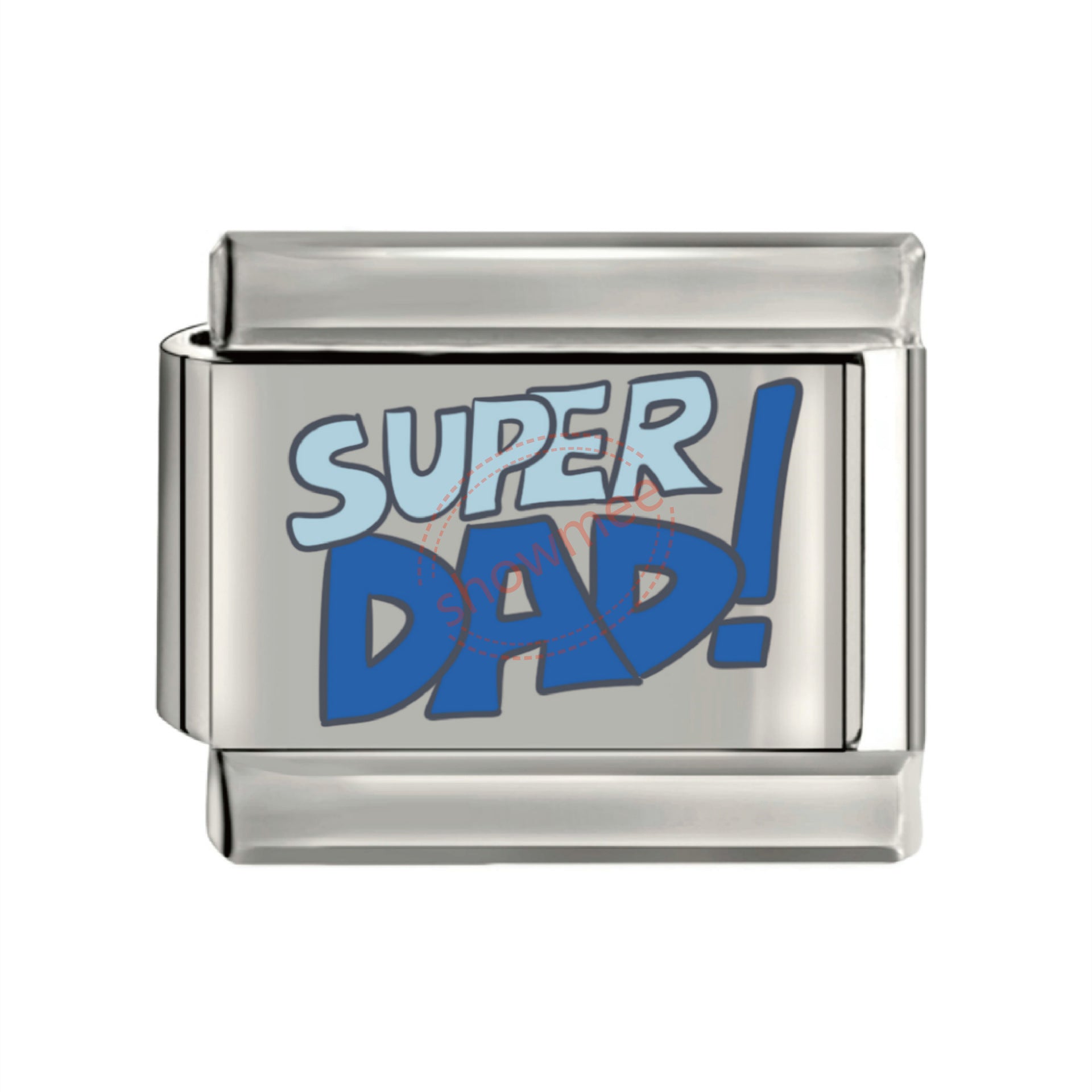 Wholesale 10pcs Italian Charm Bracelet 9mm DIY Splicing Father's Day Elements Titanium Steel Composable Bracelet