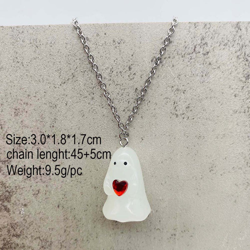 Wholesale  3D Glow Ghost Pumpkin Candy Earrings Fashion Accessory Gift
