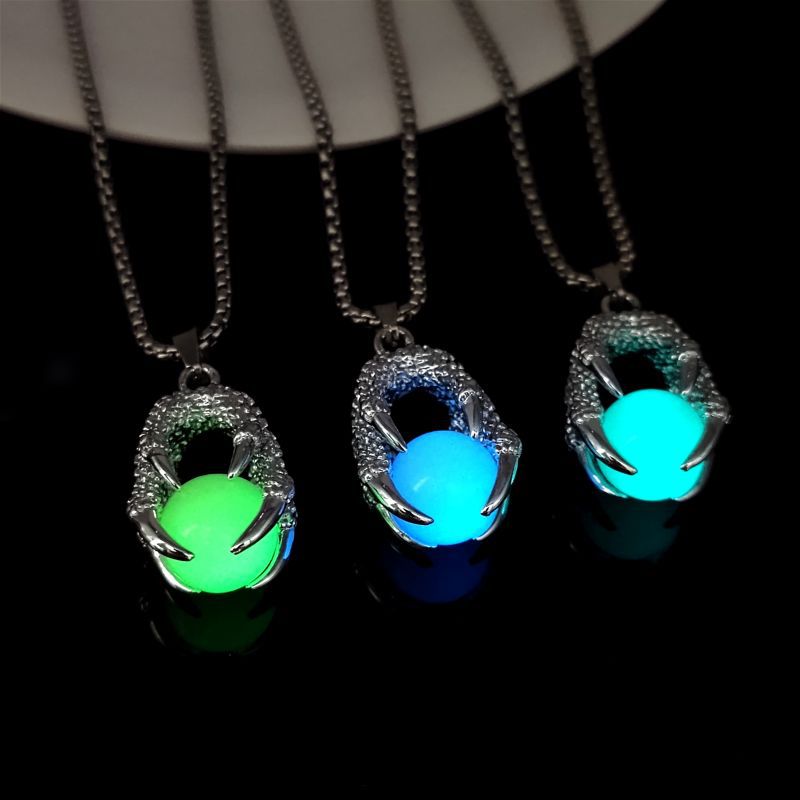 Wholesale Stainless Steel Luminous Dragon Claw  Men' s Pendant