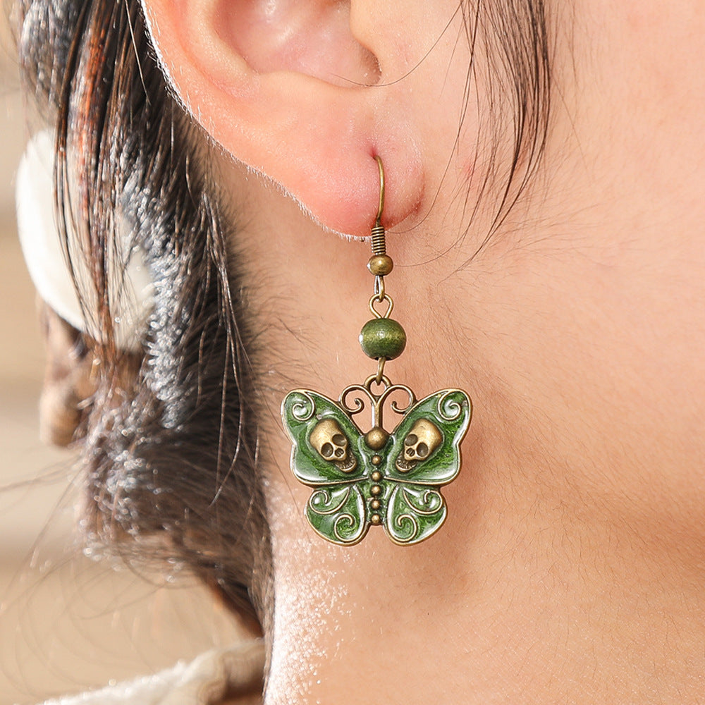 Wholesale Bohemian Green Forest Earrings Set,  Zinc Alloy Ethnic Style