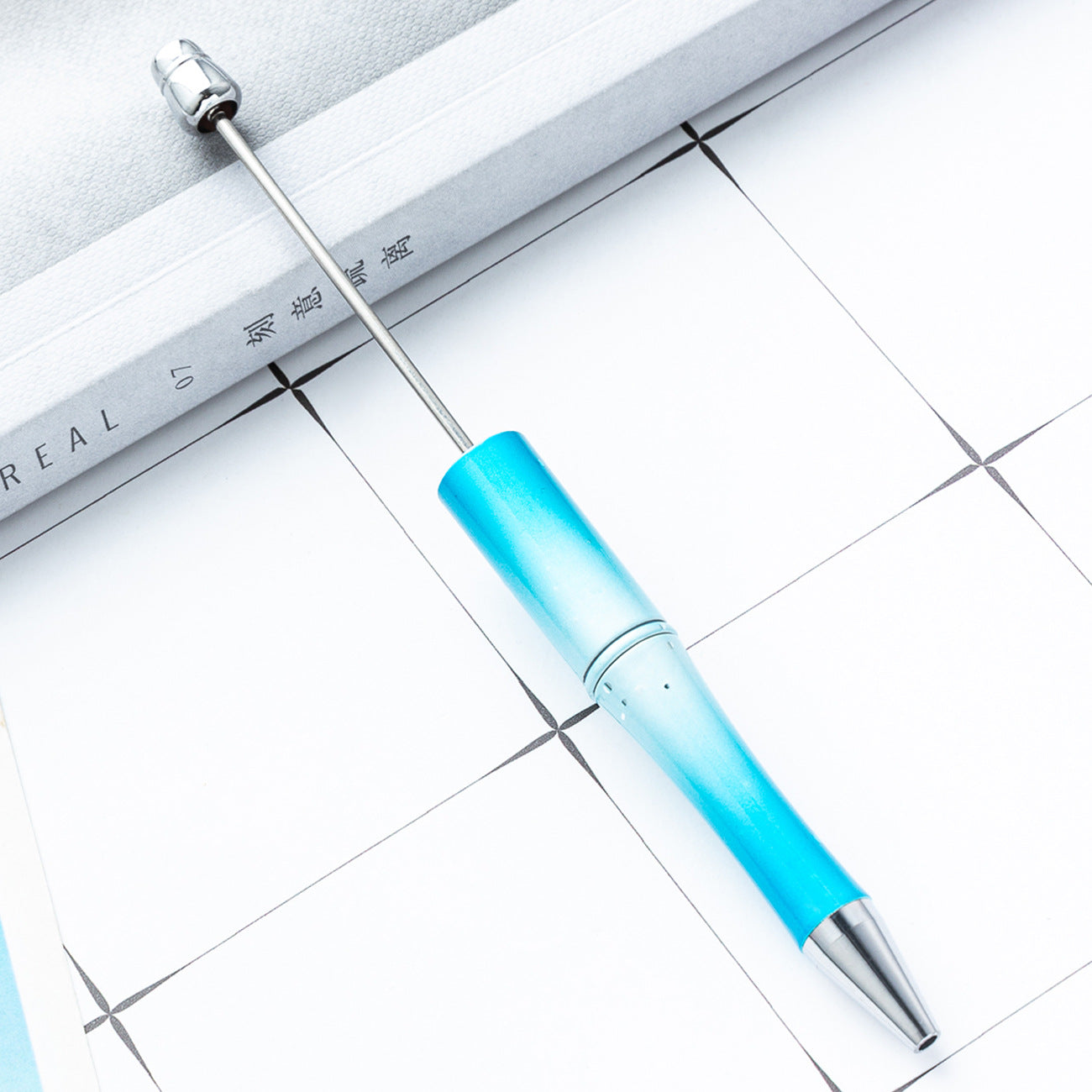 Wholesale diy starry sky beadable pen creative UV plating beadable pens