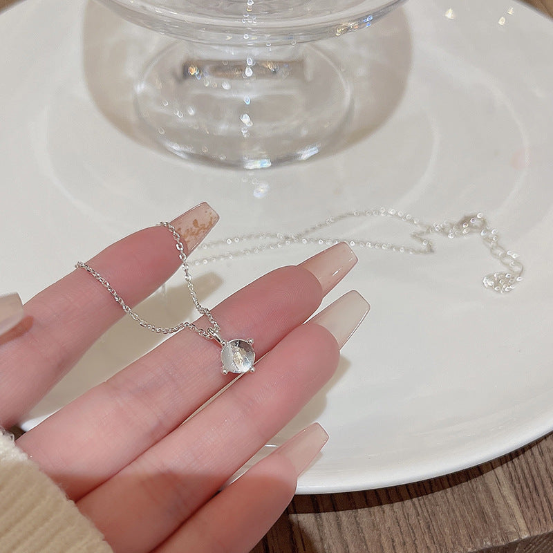 Wholesale Light luxury Pearl titanium steel necklace