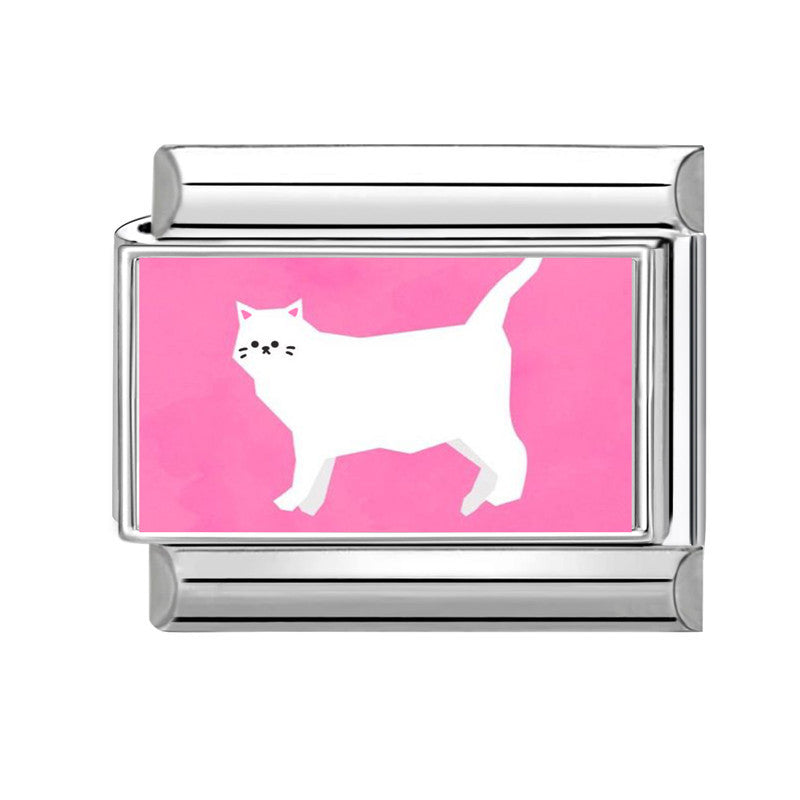 Wholesale Land Animal Italian Charms
 DIY pet Section Creative Stainless Steel Composable Bracelet