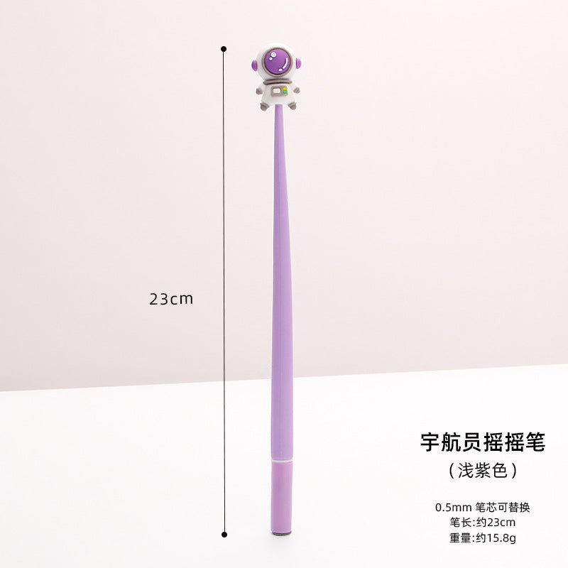 Wholesale Creative Astronaut Soft Silicone Gel Pen Ballpoint Pen