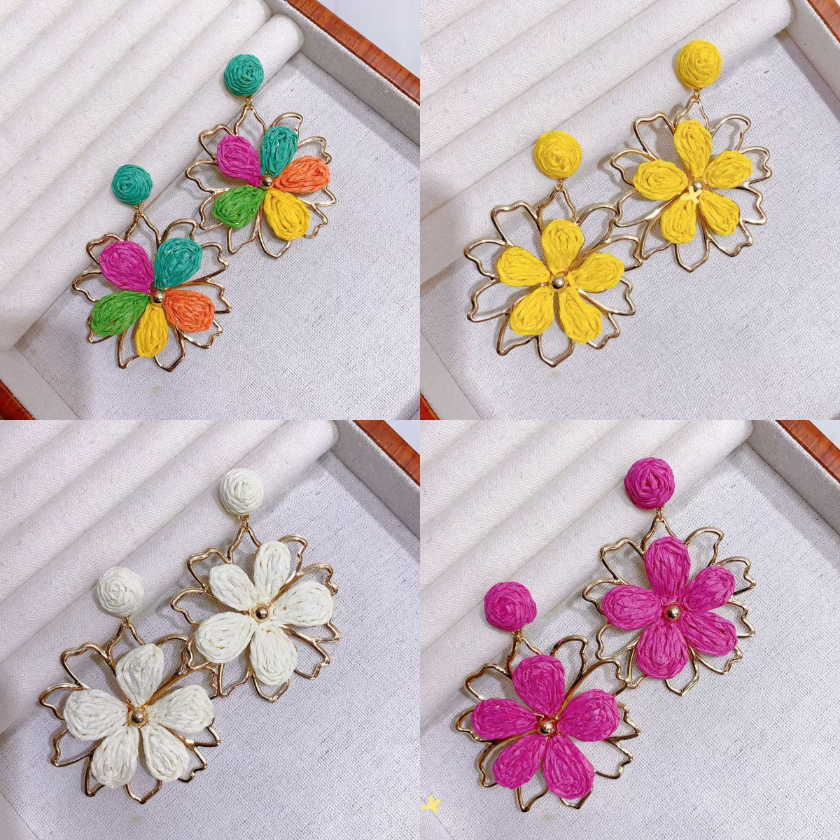 Wholesale high-level hand-woven earrings