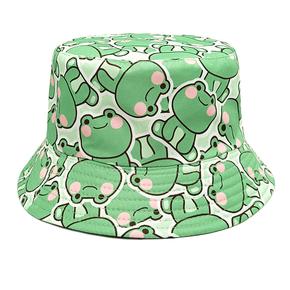 Wholesale Frog Pattern Fisherman Hat Bucket Hat