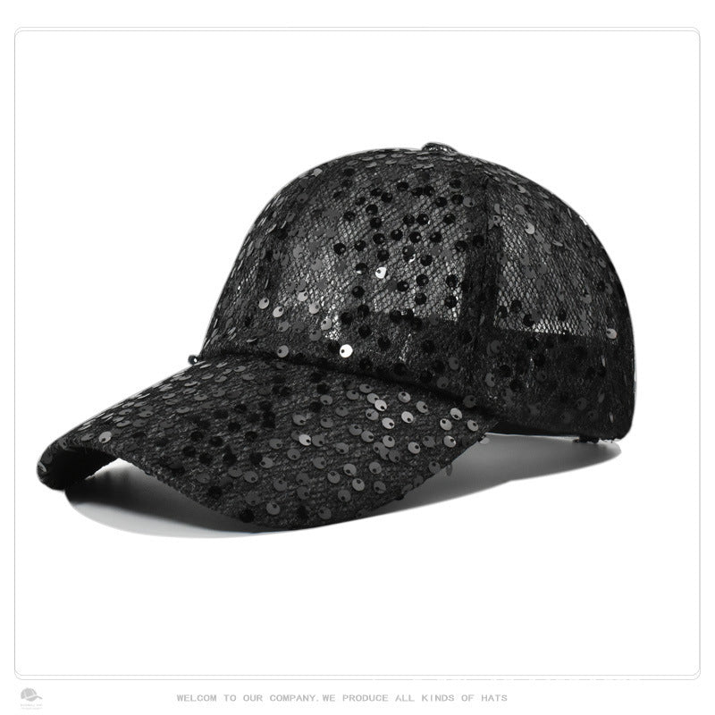 Wholesale Casual Sequined Cap Mesh Breathable Hat Baseball Cap ACC-HT-HengBing003