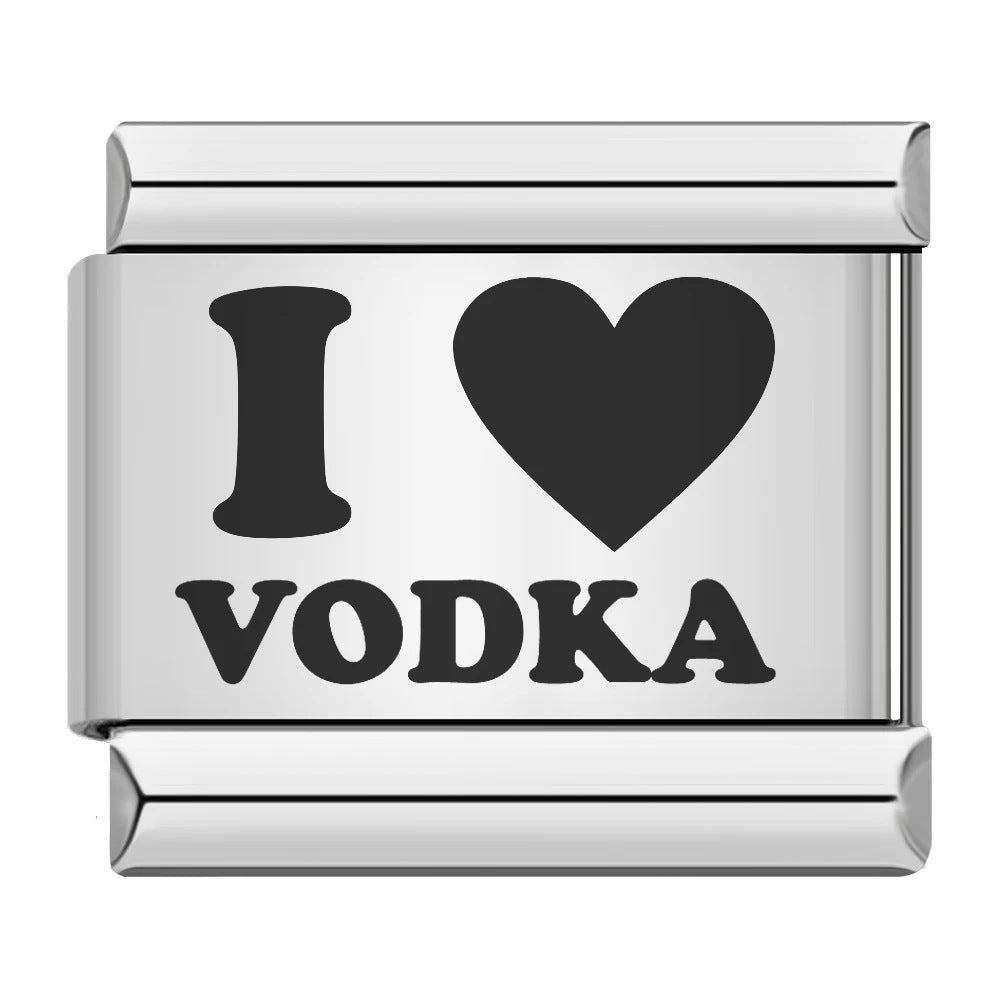 Wholesale 9mm Italian Charm Starter Bracelets DIY Laser Single Section Creative Stainless Steel Composable Bracelet