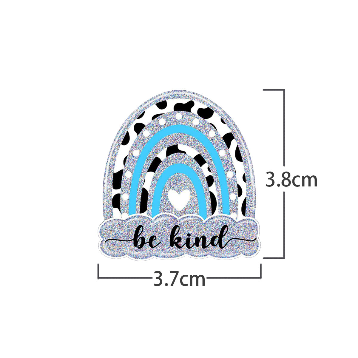 Wholesale Acrylic Retractable Badge Reel Glitter Heart Design Nurse ID Holder