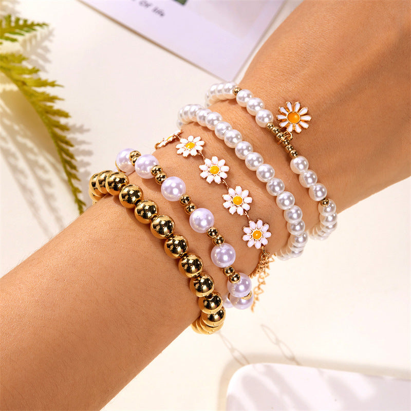Wholesale  Flower Beaded Bracelet suit