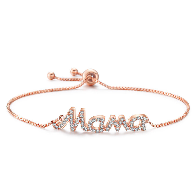 Wholesale  All-match Elegant Mama Letter Bracelet