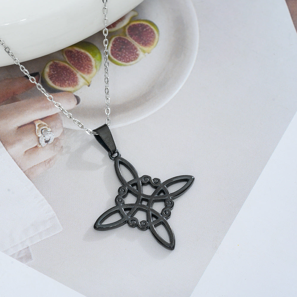 Wholesale Celtic Knot Titanium Steel Necklace Chic Fashion Accessory Gift