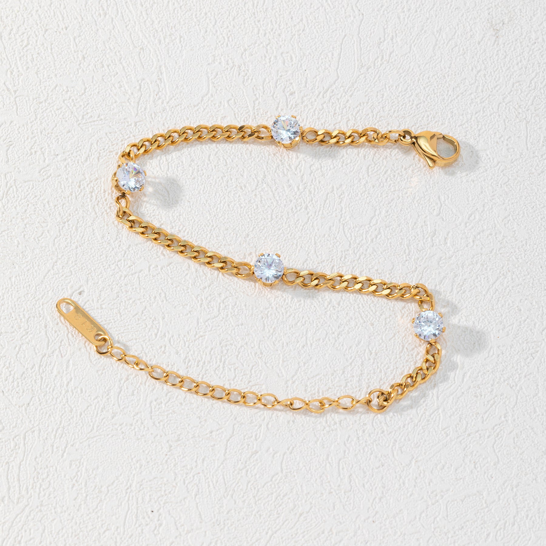 Wholesale Stainless Steel Zirconia Pearl Bracelet ACC-BT-QiYun007