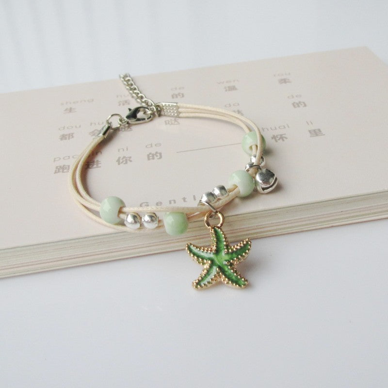 Wholesale Cute cartoon starfish shell bracelet