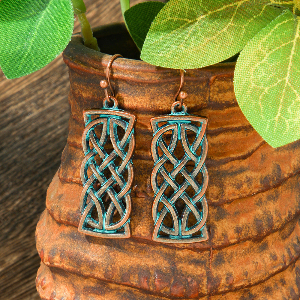 Wholesale Zinc Alloy Bohemian Geometric Hollow Earrings
