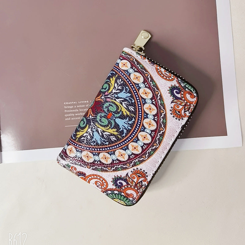 Wholesale Ethnic Retro Accordion Card Holder Mini Storage Card Wallet ACC-WT-Mengs007