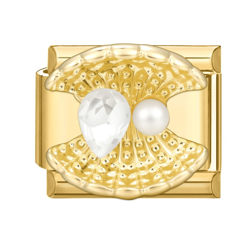 Wholesale Italian Charm Bracelet 9mm DIY Splicing Cute Creative Stainless Steel Composable Bracelet