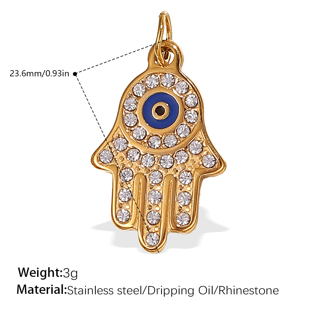 Wholesale DIY  Plated 18K Gold Palm Eye   Charms