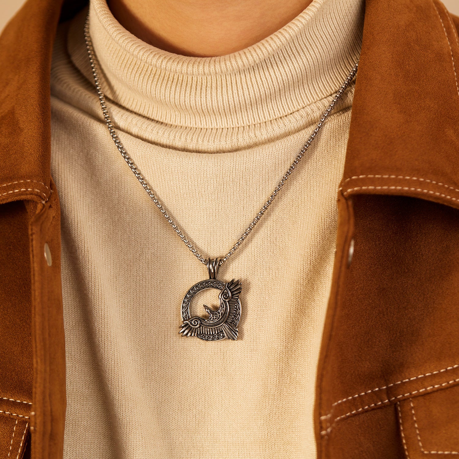 Wholesale Titanium Steel Pendant Fashion Personalized Hip-Hop Necklace