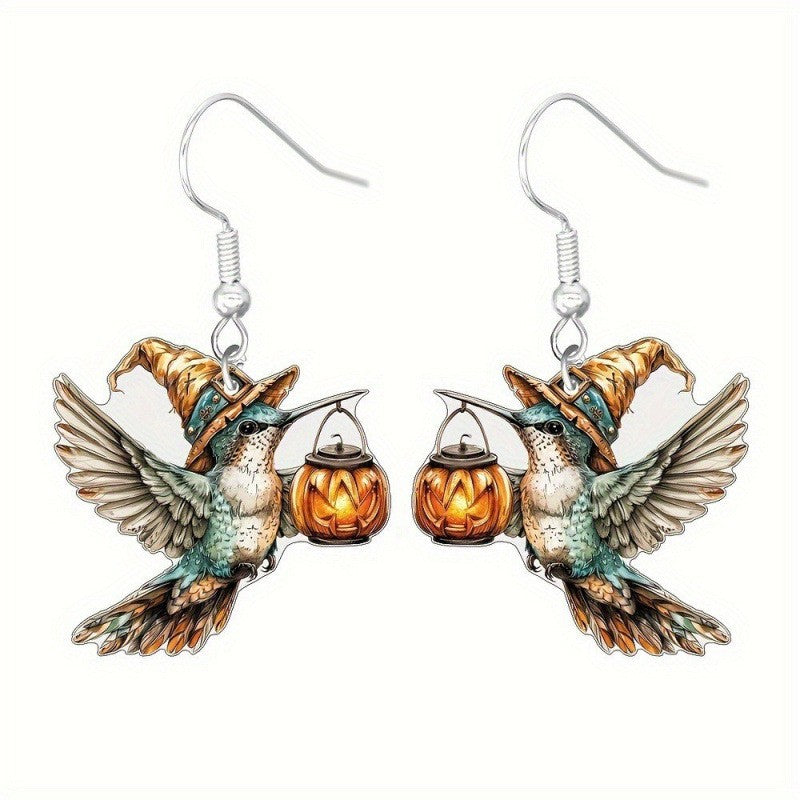 Wholesale  cartoon ghost dog frog cat butterfly skull mushroom acrylic earrings