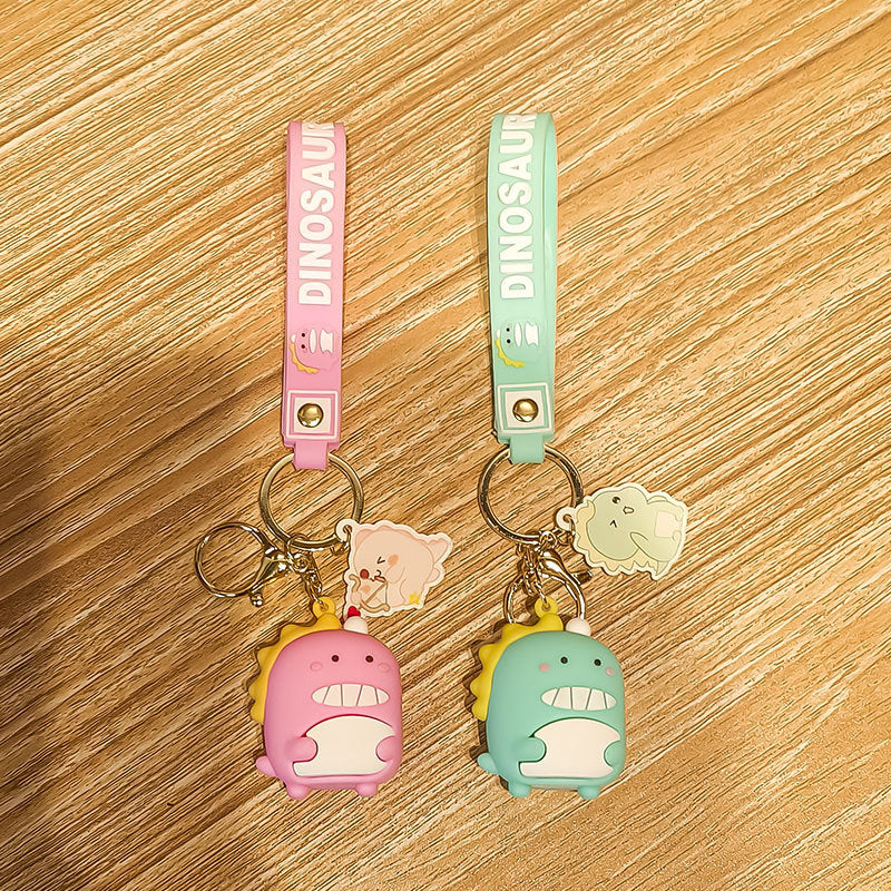 Wholesale Cartoon Dinosaur PVC Keychain ACC-KC-Zhicheng004