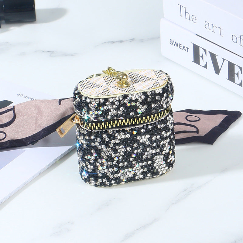 Wholesale High-end Full Diamond Storage Wireless Keychain Coin Purse Earphone Case ACC-EPC-RuiJie001