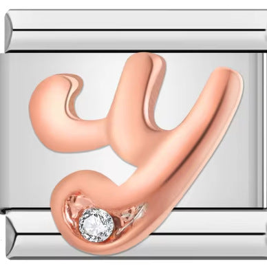 Wholesale Italian Charm Bracelet 9mm DIY 26 Artistic Letters   Creative Stainless Steel Composable Bracelet