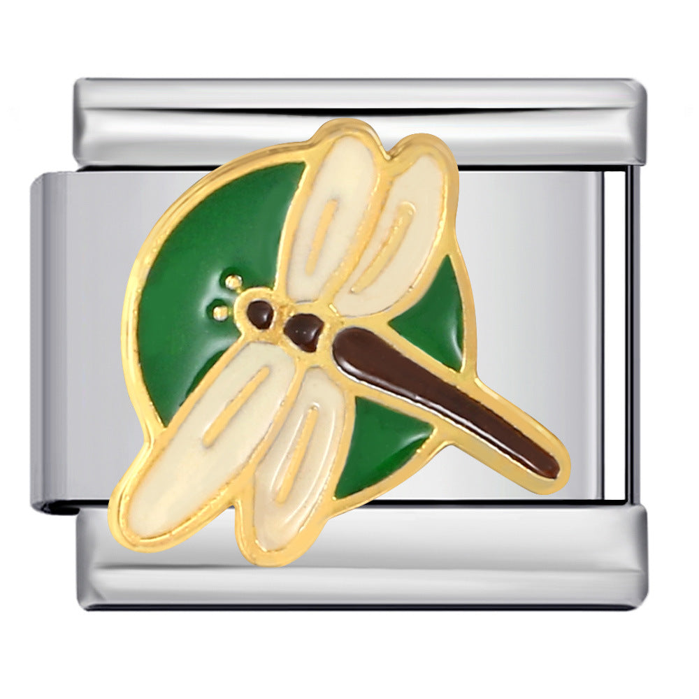 Wholesale Italian Charm Bracelet Animal Pattern DIY Free ing Combination Stainless Steel Composable Bracelet