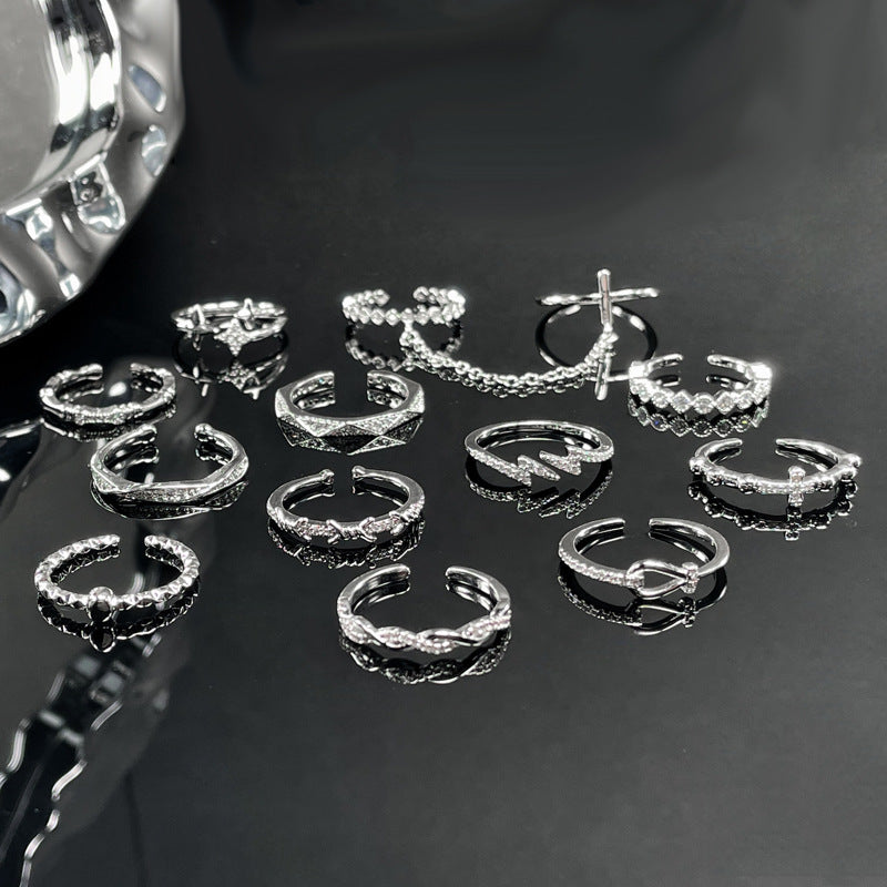 Wholesale all-match high-grade light luxury index finger ring