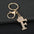 Wholesale  English letters encrusted diamond keychain