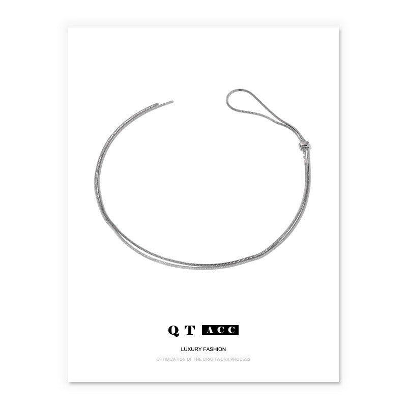 Wholesale Brass Plated 18K Real Gold Sweater Necklace