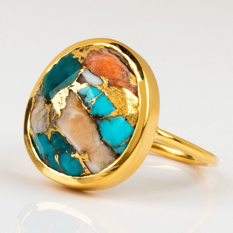 Wholesale Gold Plated Geometric Simple Women' s Ring - Boutique Resale Fashion Accessory