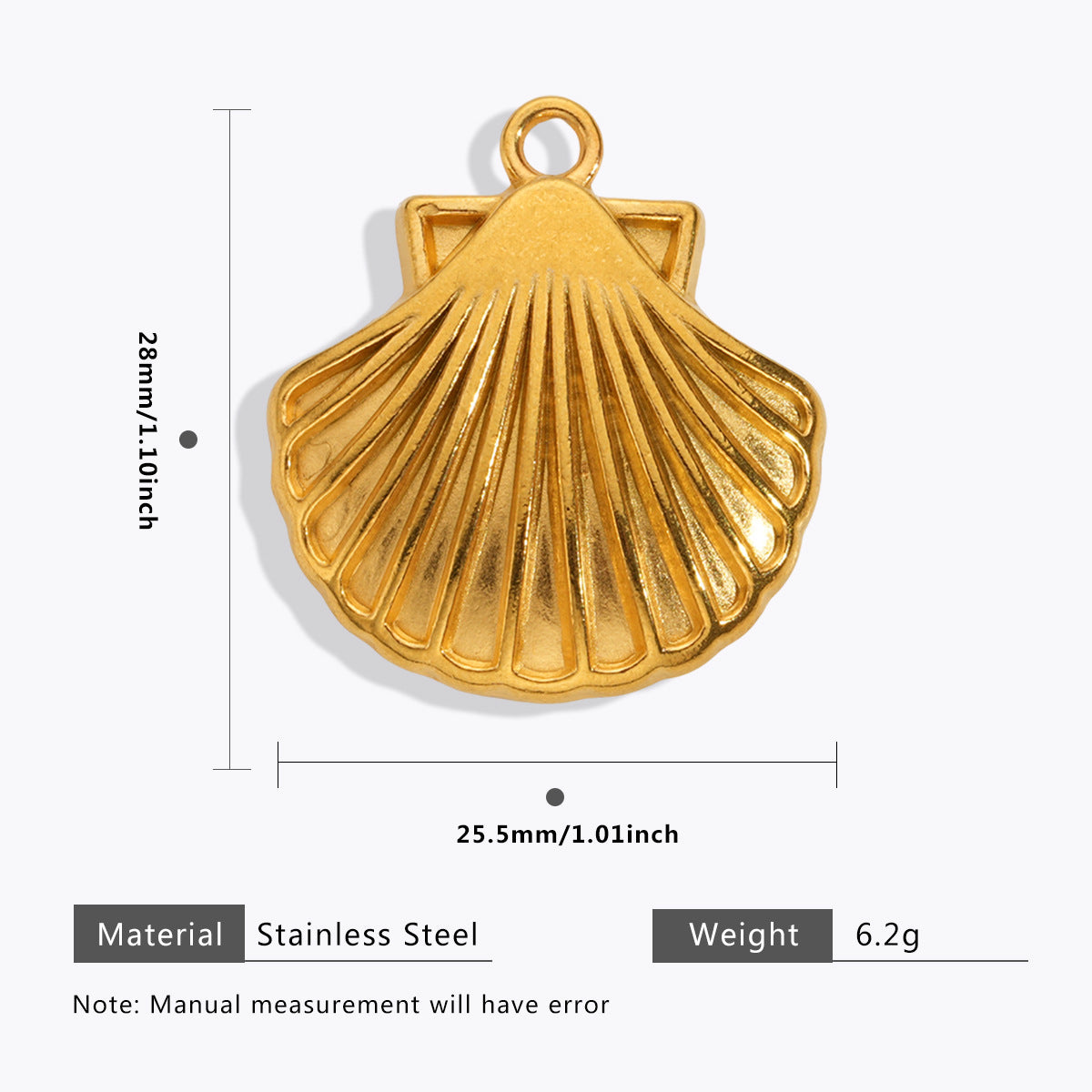 Wholesale 5pcs Stainless steel marine jewelry  starfish shell pendant