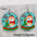Wholesale Christmas Earrings Cartoon Santa Claus  Christmas Trees Wood Ear Drop Earrings
