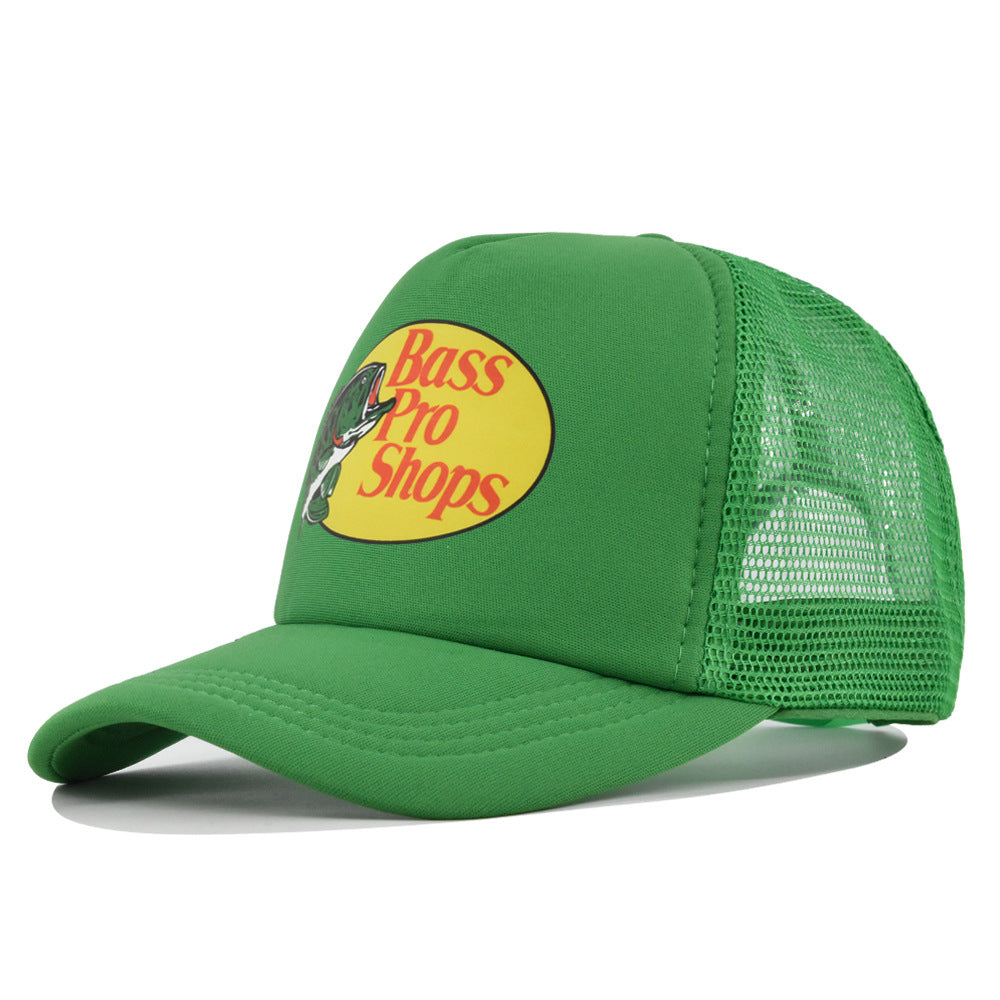 Wholesale Printed fish silk screen cap summer net Hat