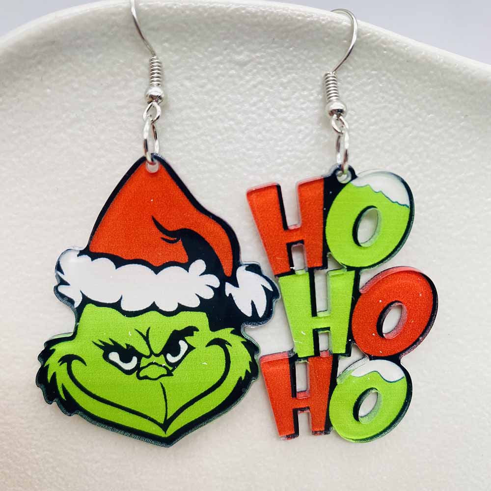 Wholesale Christmas Acrylic Halloween Horror Movie Cartoon Character Earrings ACC-ES-ChenY036