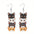 Wholesale  cute four cat acrylic pendant earrings