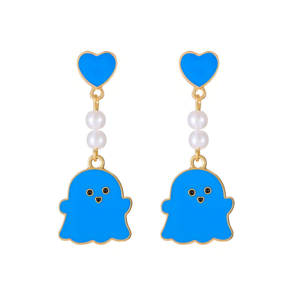 Wholesale Copper Cartoon Ghost Pendant Necklace  Fashion Accessory