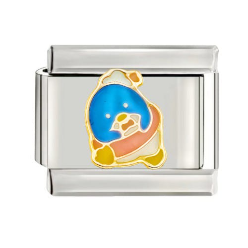 Wholesale Italian Charm Starter Bracelets DIY square Single Section Creative Stainless Steel Composable Bracelet