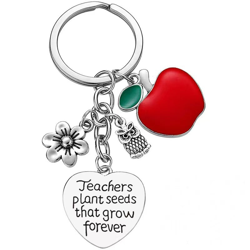 Wholesale Teachers' Day  Engraving Stainless Steel Keychain