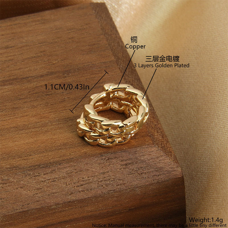 Wholesale Geometric Hollow Love Copper Gold Plated Micro-Inlaid Zirconia Earrings Hoop Earrings ACC-ES-BaiTian001