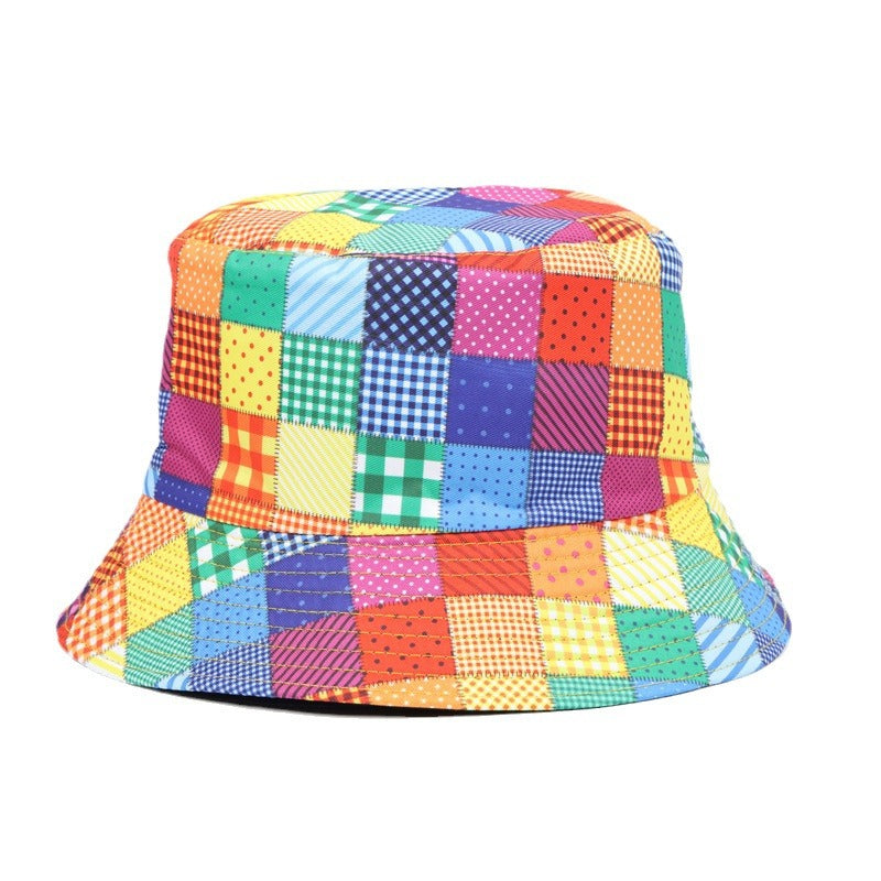 Wholesale  Vintage Printed Double-sided Fisherman Hat Bucket Hat