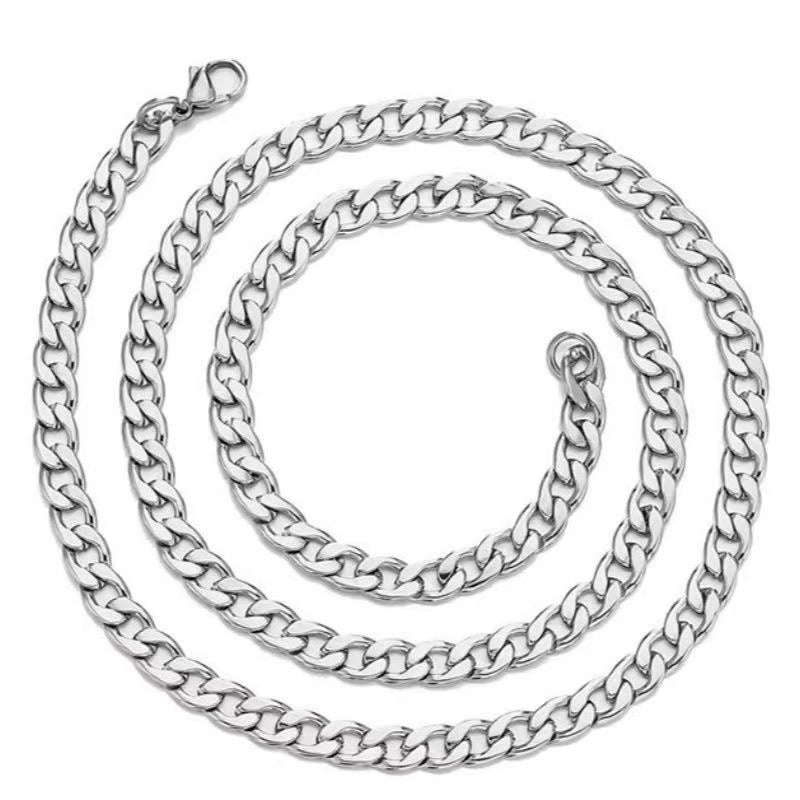 Wholesale Cuban chain titanium steel non-fading necklace