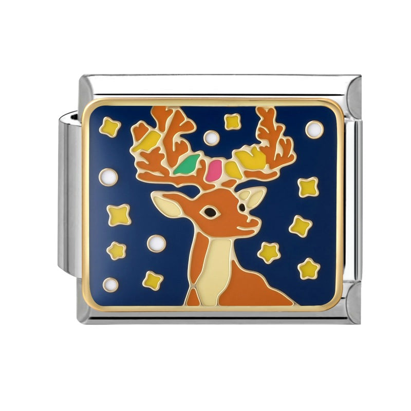 Wholesale Italian Charm Bracelet 9mm DIY Splicing Cute Creative Stainless Steel Composable Bracelet