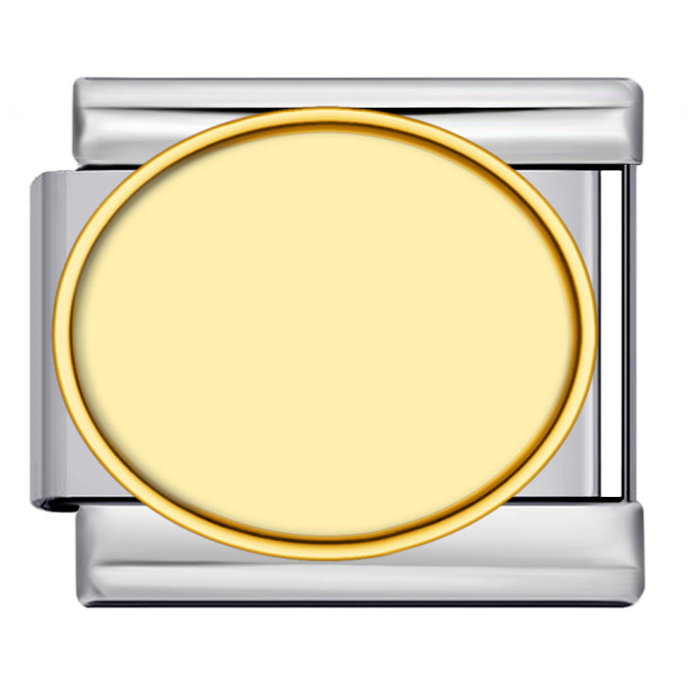 Wholesale Italian Module Bracelet Block Elastic ing Titanium Steel Strap Italian Charm