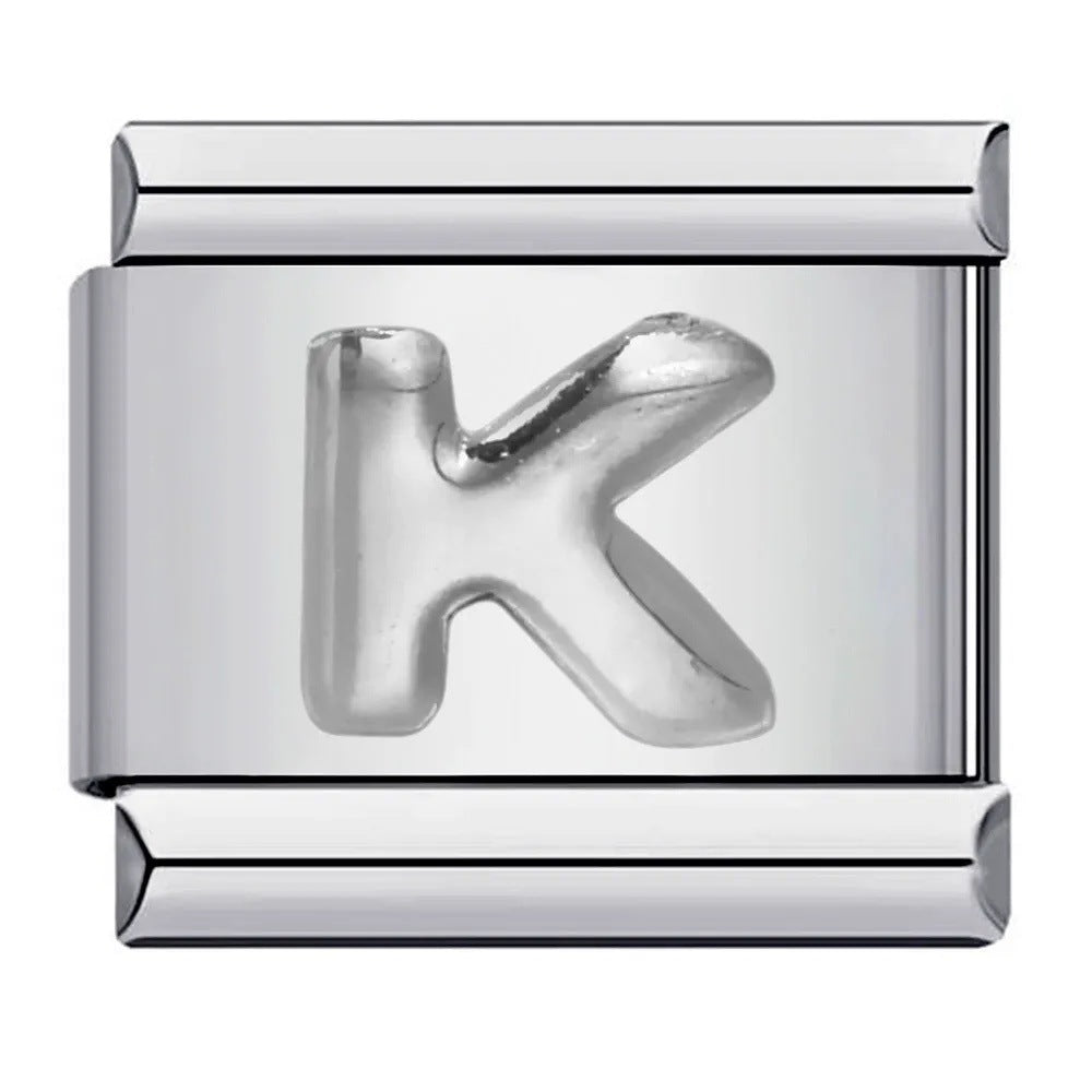 Wholesale Italian Charm Bracelet 9mm DIY punk Creative Stainless Steel Composable Bracelet