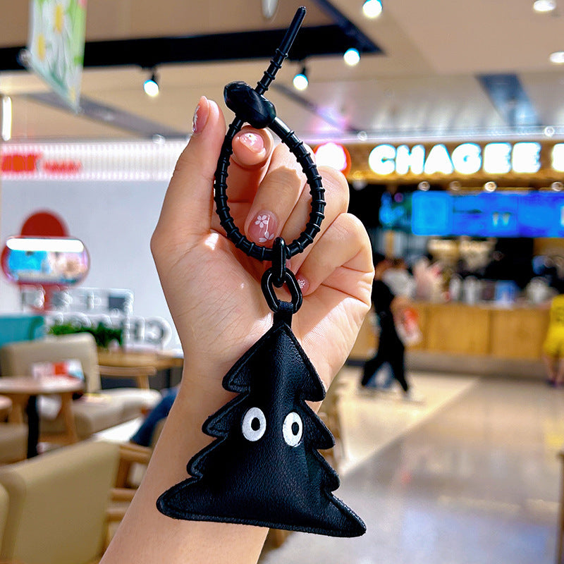 Wholesale Trendy Yellow Leather Heart Keychain Bag Charm Decorative Gift For Students