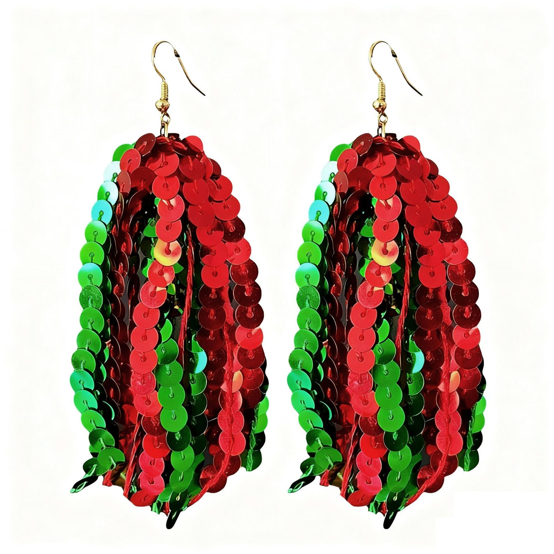 Wholesale 2 pairs/ pack Christmas Tassel Party Earrings